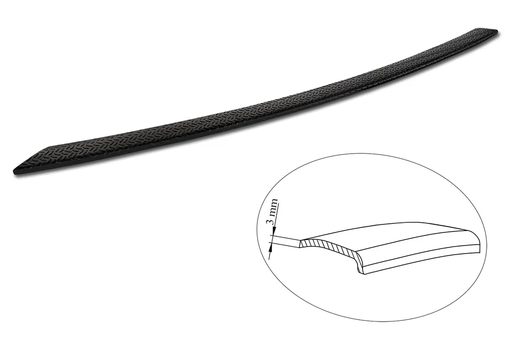 Rear bumper protector KIA SORENTO IV suv 2020->2024 (black MAT) AVISA 2/40218