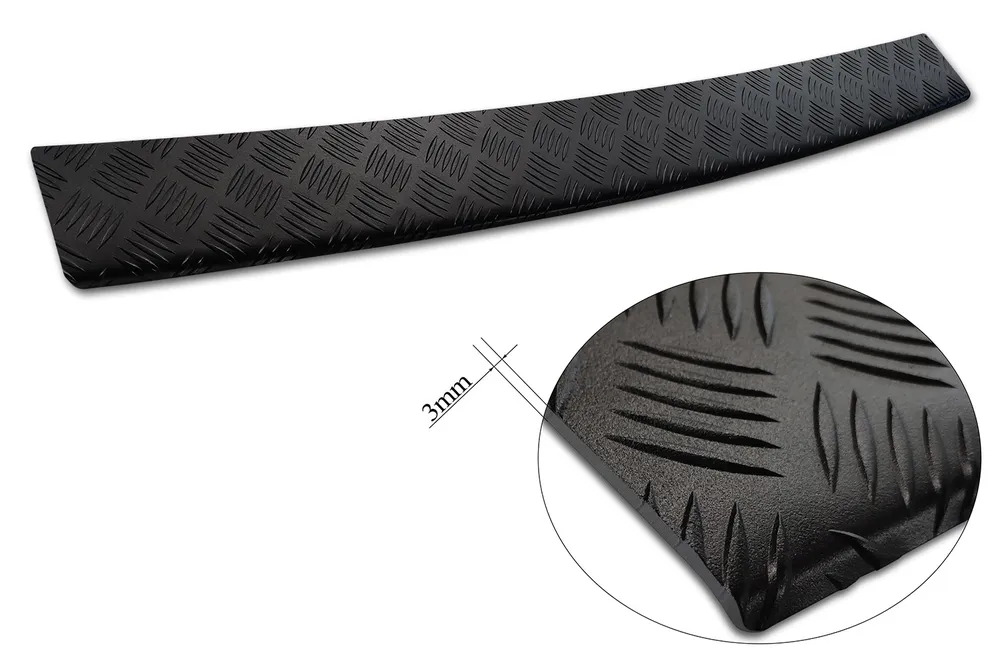 Rear bumper protector CITROEN JUMPY III 4D 2016-> Dedicated for the models with varnished bumper surface / CITROEN SPACE TOURER 2016-> Dedicated for the models with varnished bumper surface / OPEL VIVARO III 2019-> Dedicated for the models with varnished bumper surface (black MAT) AVISA 2/40223