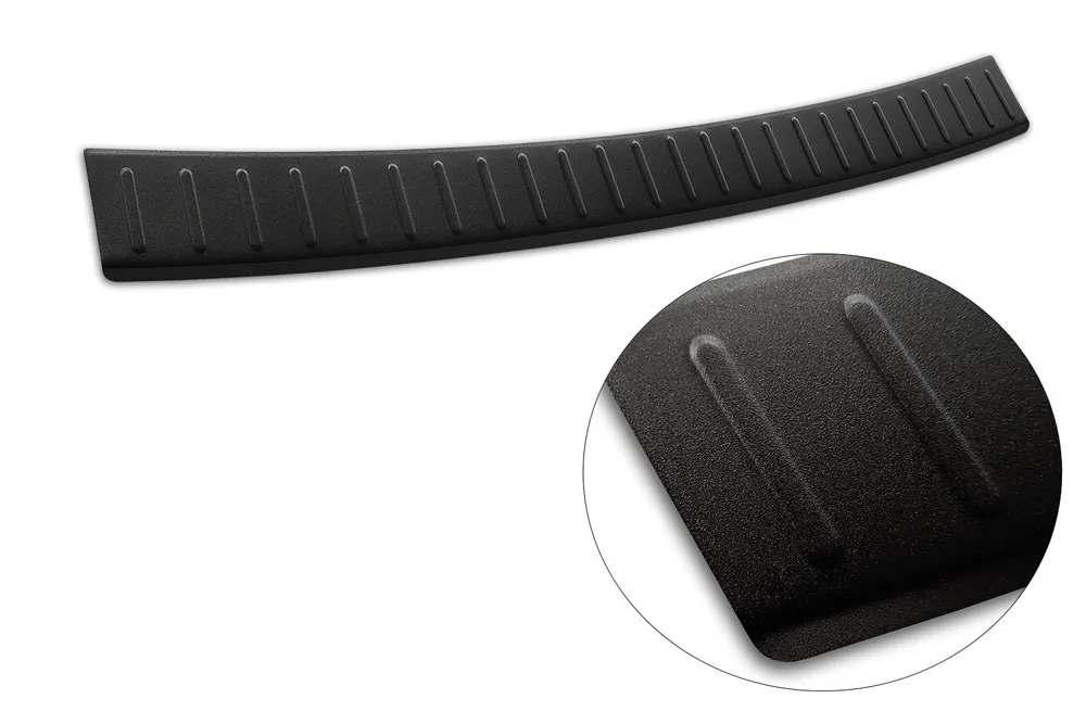 Rear bumper protector MERCEDES C Class W205 T-model 2014-2018, FL2018-2021 (black MAT) AVISA 2/40316