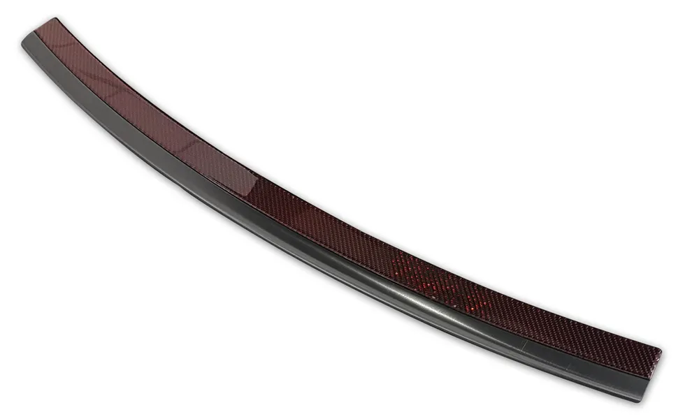 Galinio buferio apsauga AUDI Q5 2008-2012, FL2012-2016 / AUDI SQ5 2013-> (black steel, red carbon fibre) AVISA 2/44023