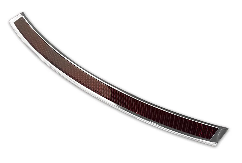 Galinio buferio apsauga MAZDA CX-5 I 2012-2014, FL2014-2017 (miror steel, red&black carbon fiber) AVISA 2/44024