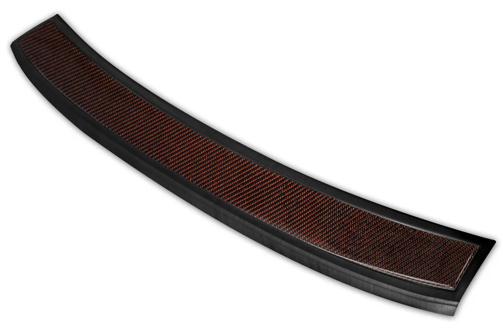 Galinio buferio apsauga VOLVO XC60 2013-2017 (black steel, red&black carbon fiber) AVISA 2/44035