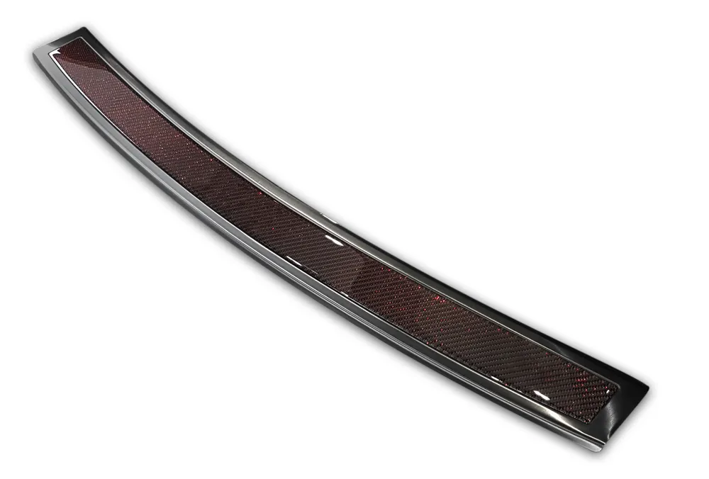 Galinio buferio apsauga BMW X3 F25 FL 2015 -> (black steel , red carbon fiber) AVISA 2/44043