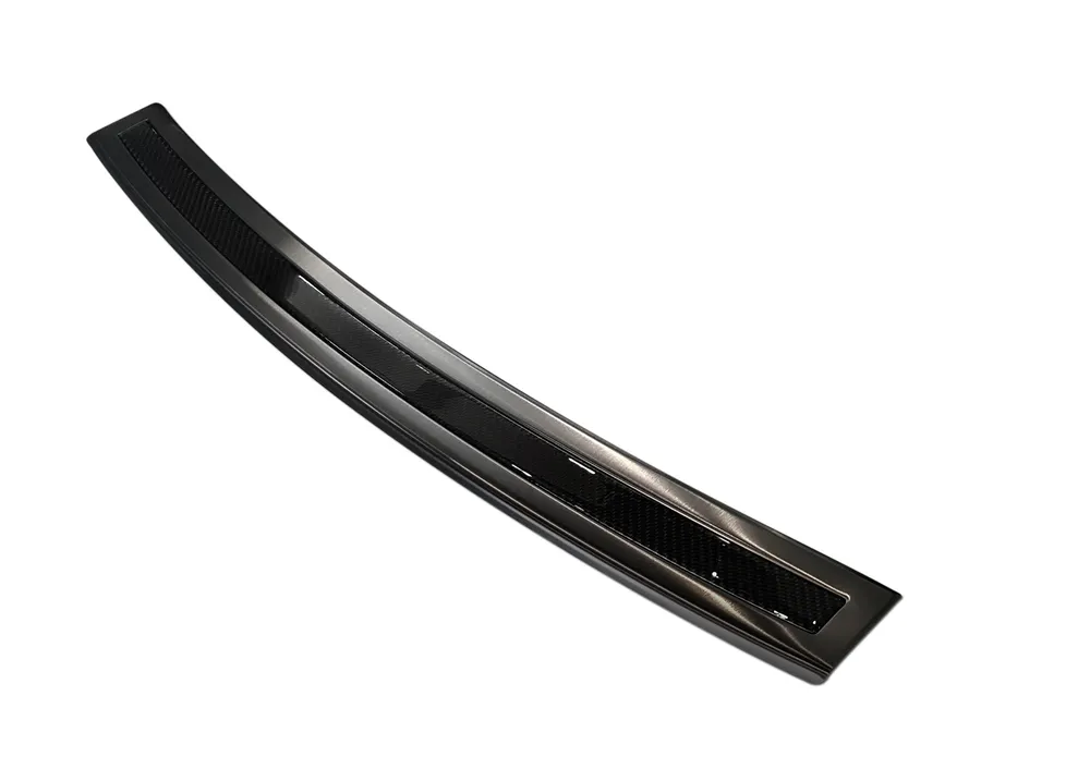 Galinio buferio apsauga BMW X6 II F16 2014-2019 (black steel, black carbon fiber) AVISA 2/44053