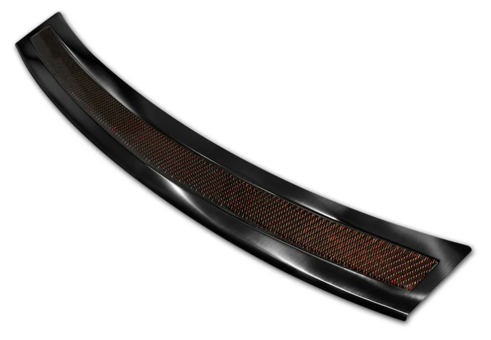 Galinio buferio apsauga BMW 5 F11 touring 2010-2013, FL 2013-2017 (black steel, red&black carbon fiber) AVISA 2/44062