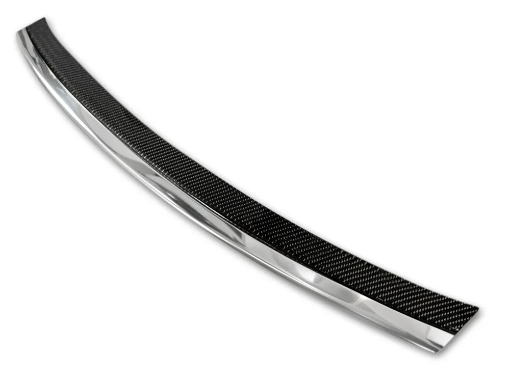 Galinio buferio apsauga JAGUAR F-PACE 2016-2020, FL2020-> (mirror steel,black carbon fiber) AVISA 2/44079