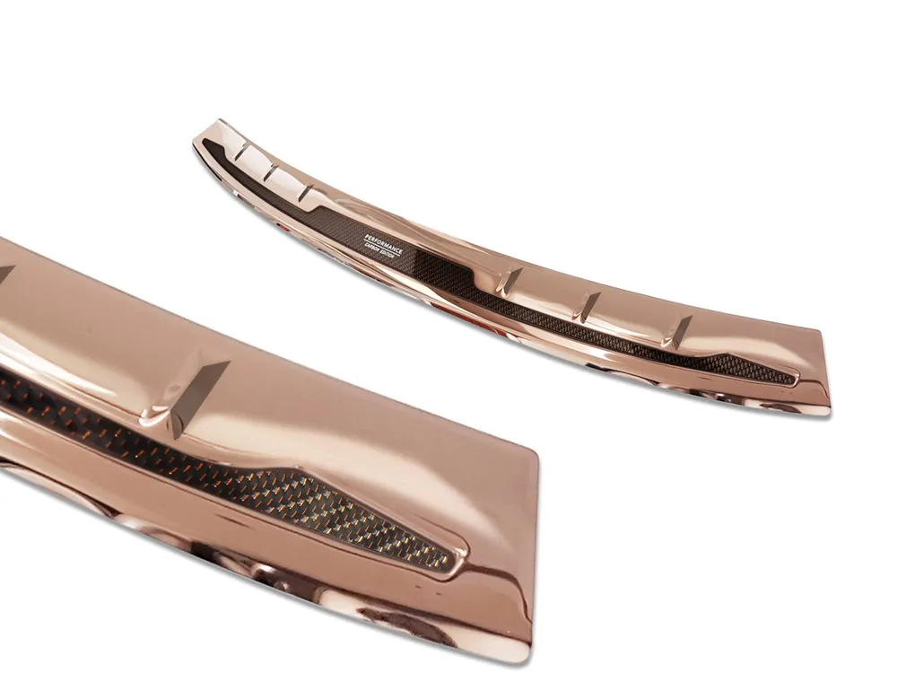 Galinio buferio apsauga BMW X3 ( F97 ) M Competition 2019-2021 / BMW X3 G01 M-pakiet / M-Sport 2017-2021, FL2021-2024 Performance (copper mirror, copper carbon fiber) AVISA 2/44107