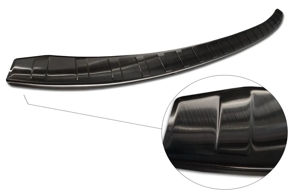 Rear bumper protector BMW i3 (i 01) hatchback 5d 2013-2017 Fl.2017-2022 (black) AVISA 2/45104