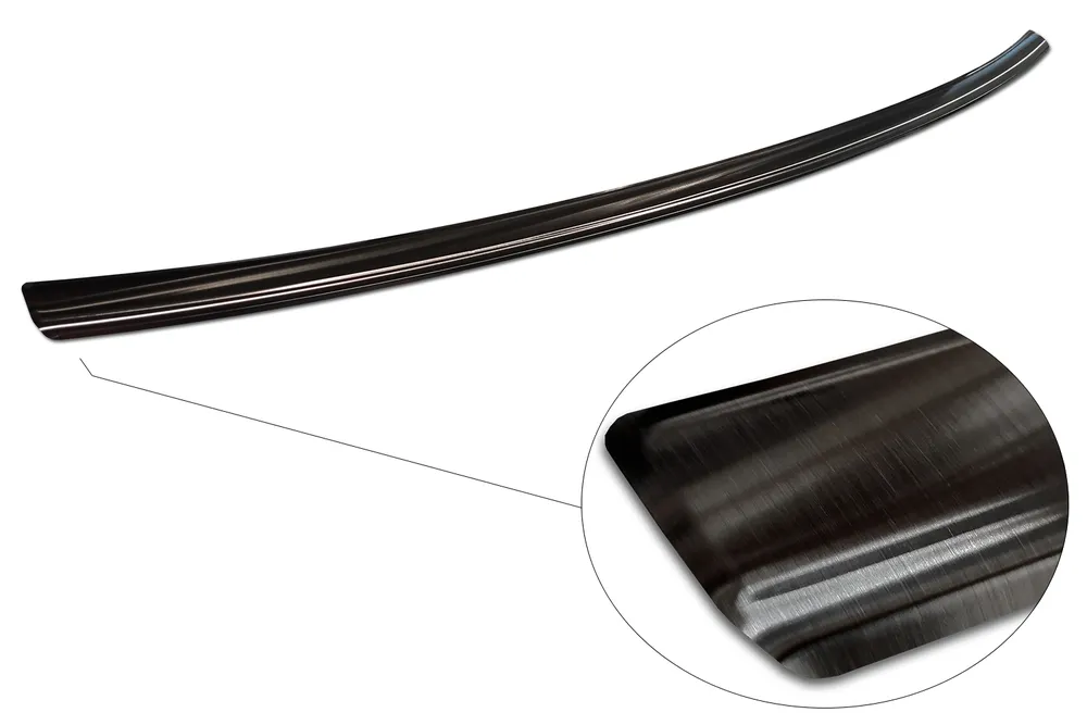 Rear bumper protector AUDI Q2 crossover FL2020-> (black) AVISA 2/45187