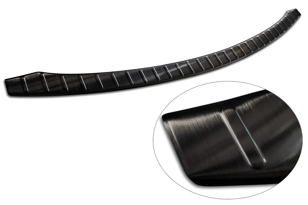 Rear bumper protector TESLA MODEL S liftback 2012-2016, FL2016-> (black) AVISA 2/45247