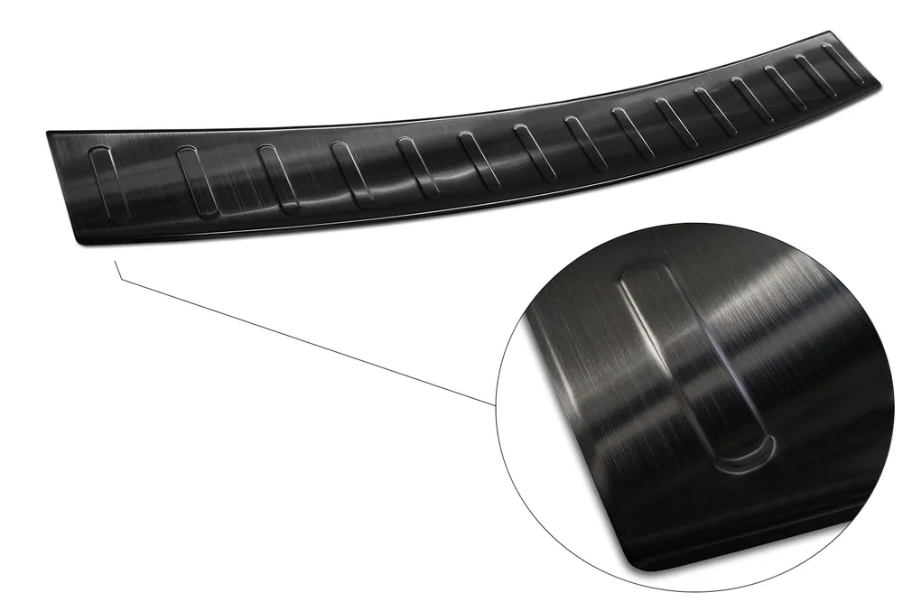 Rear bumper protector RENAULT LAGUNA III combi 2008-2015 (black) AVISA 2/45337