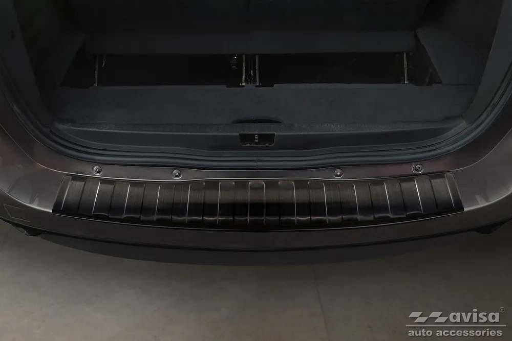 Rear bumper protector RENAULT GRAND SCENIC III minivan 2009-2013, FL2013-2016 (black) AVISA 2/45338