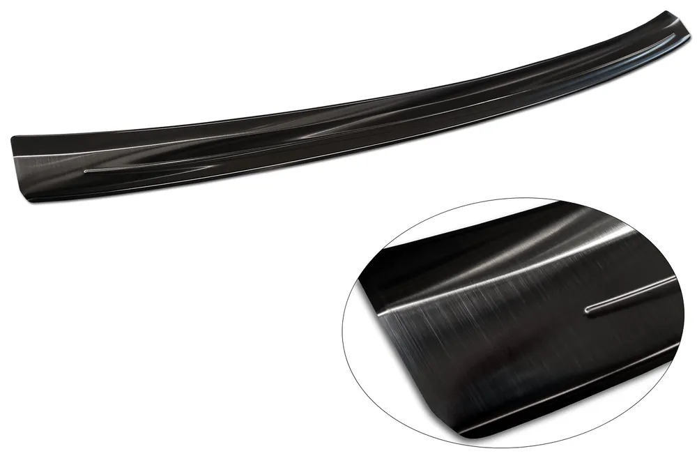 Rear bumper protector AUDI Q4 E-TRON 2021-> / Audi Q4 Sportback E -TRON 2021 -> (black) AVISA 2/45359