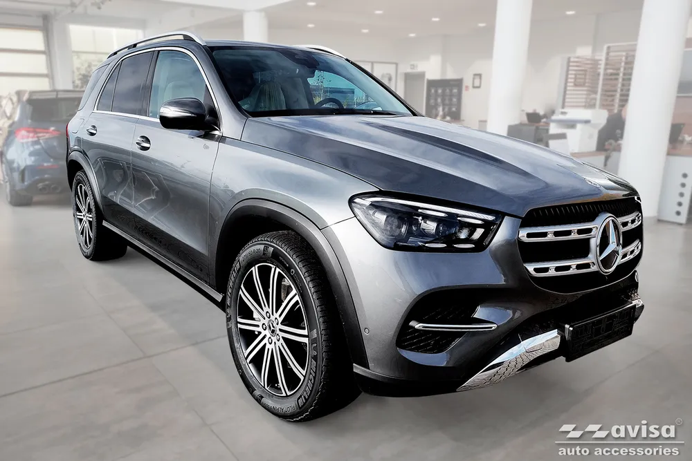 Rear bumper protector MERCEDES GLE II W167 FL 2023- > (doesn't fit to AMG LINE) (black) AVISA 2/45380
