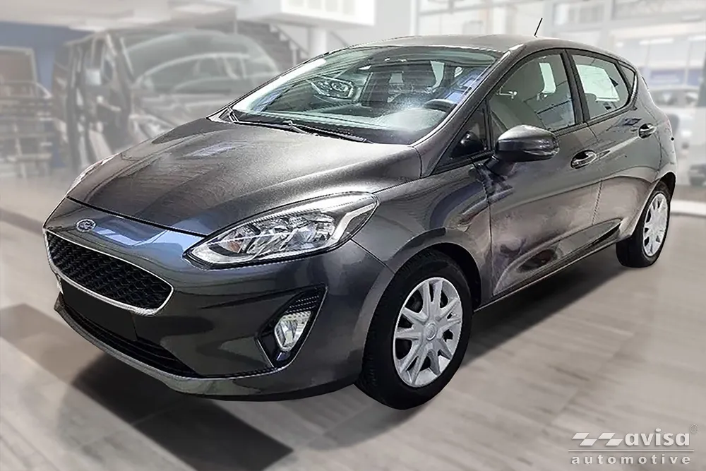 Galinio buferio apsauga FORD FIESTA MK8 5d / 3d / Active/ Vignale / ST 2017-> / FORD FOCUS III hatchback 5D/ ST-Line Fl. 2014-2018 (juodas) AVISA 2/45386
