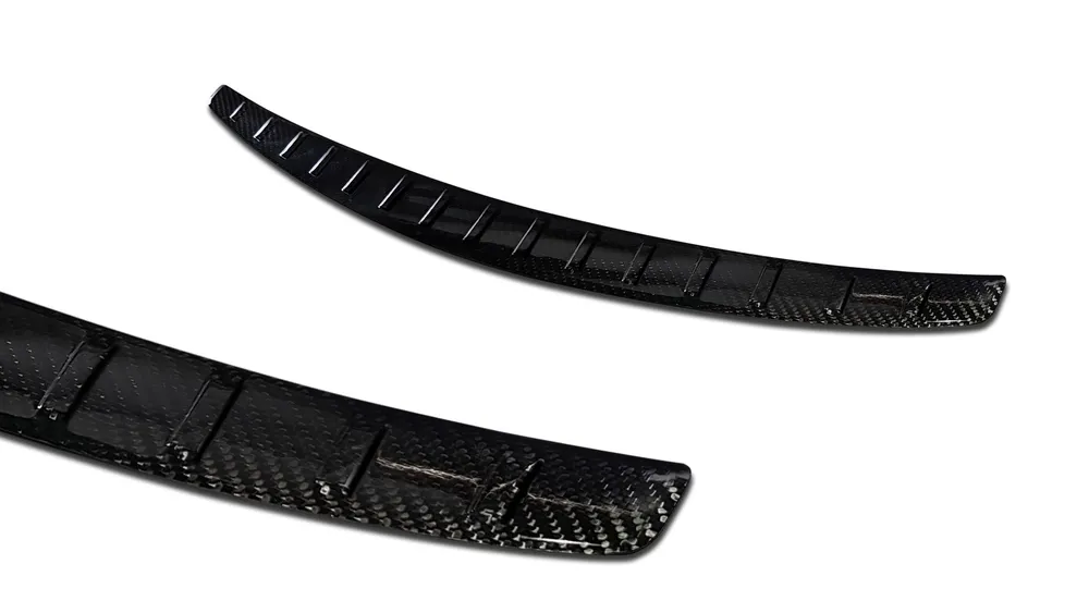 Rear bumper protector MERCEDES C Class IV W205 / AMG limousine 2014-2019, FL2019-06.2021 (black) AVISA 2/49242