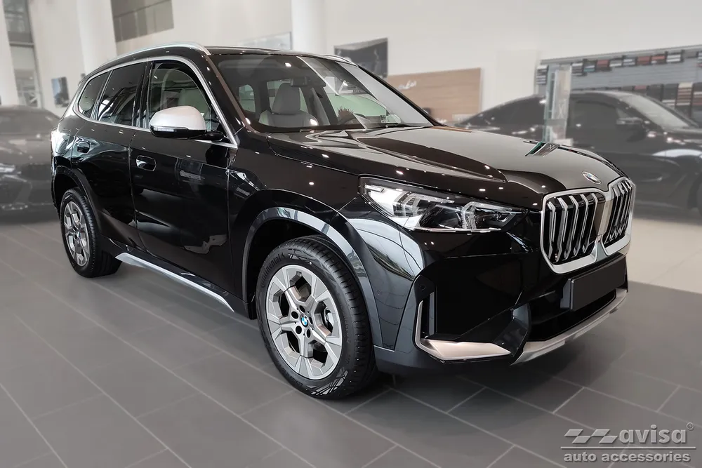 Rear bumper protector BMW X1 III U11 2022->/ BMW X1 III U11 X -line 2022-> (black) AVISA 2/49307
