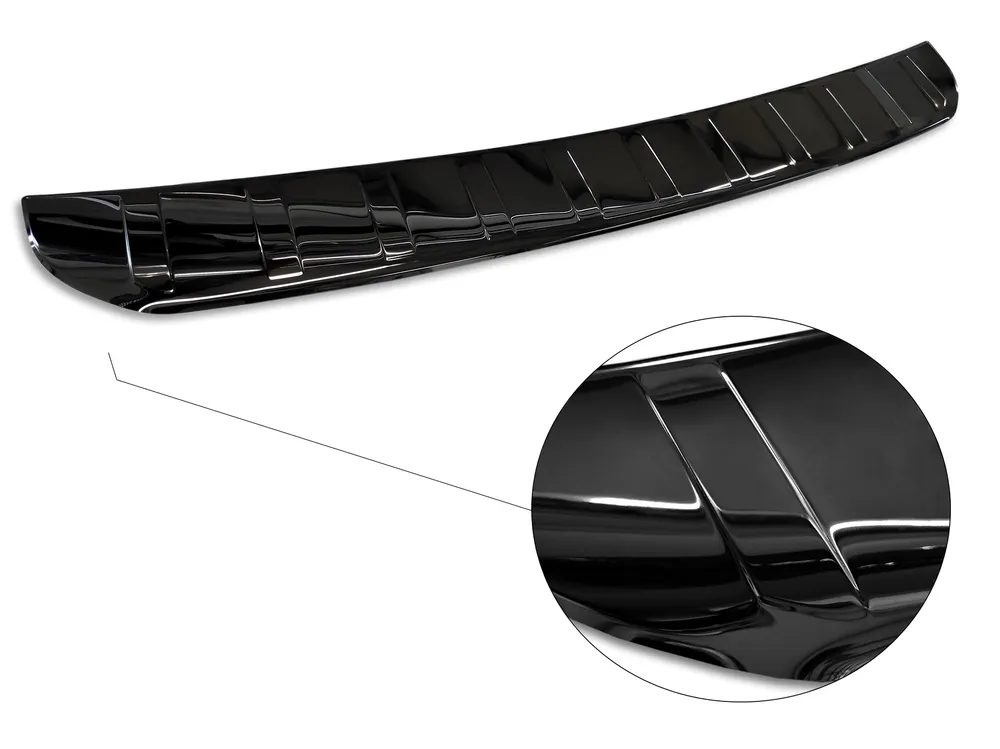 Rear bumper protector MERCEDES GLB (X247) crossover 2019-2025 / MERCEDES GLB AMG (X247) 2019-2025 (black mirror) AVISA 2/51041