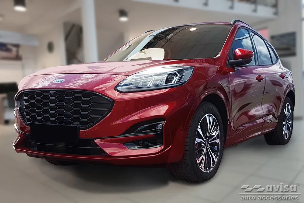 Galinio buferio apsauga FORD KUGA III ST-Line / Hybrid / Vignale 2019-2024, FL 2024-> (juodas veidrodinis) AVISA 2/51043