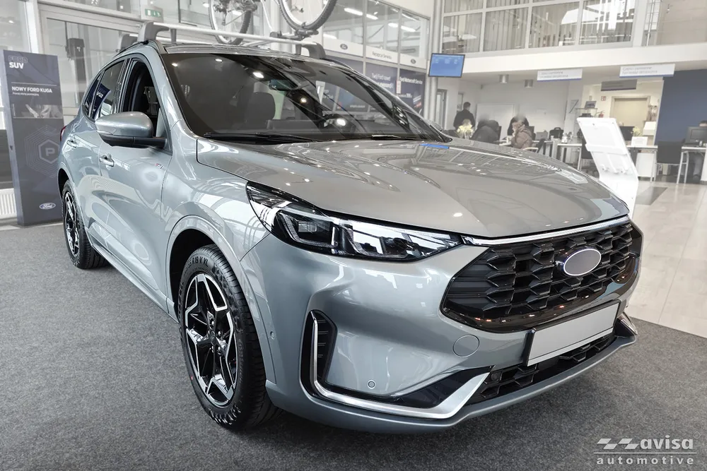 Bagažinės dangčio apsauginė juosta FORD KUGA III 2019-2024, FL 2024-> (juodas veidrodinis) AVISA 2/51200