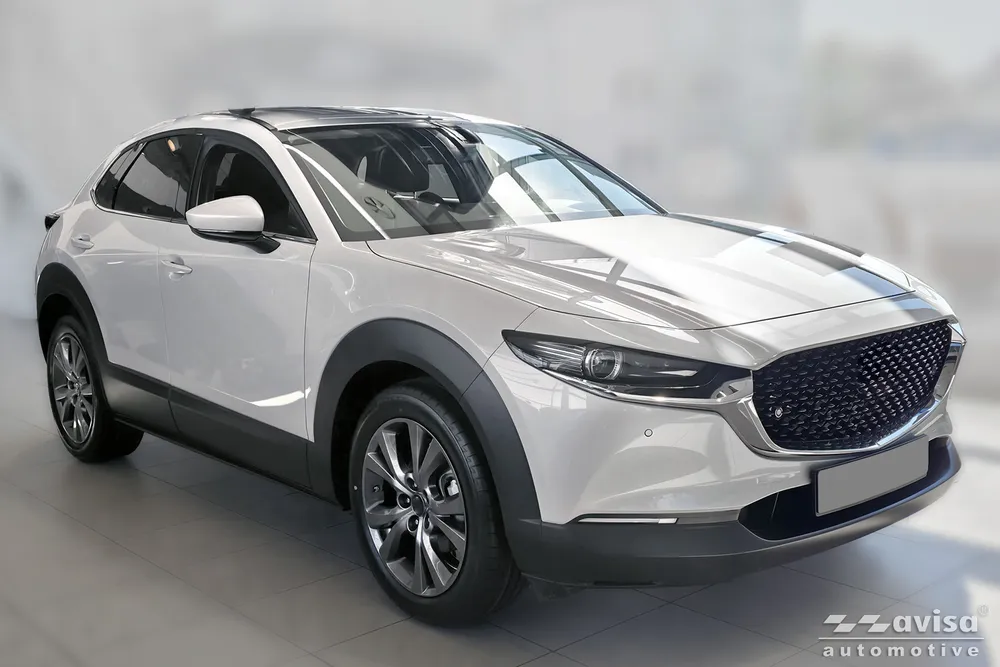 Bagažinės dangčio apsauginė juosta MAZDA CX-30 2019-> (juodas veidrodinis) AVISA 2/51237