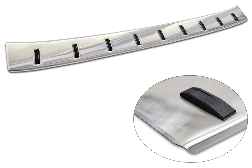 Rear bumper protector VOLKSWAGEN ID BUZZ (EB) 2022-> / ID BUZZ CARGO (EBN) 2022 -> (silver satine) AVISA 2/52048