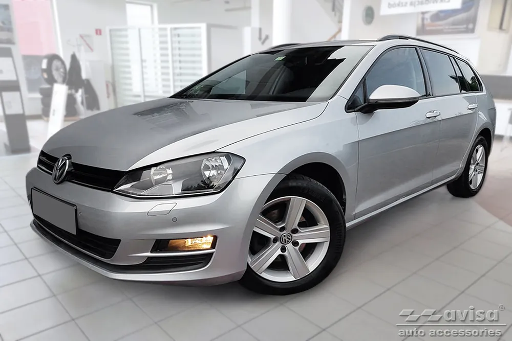 Rear bumper protector VOLKSWAGEN GOLF VII Variant/Alltrack 2012-2016 (black) AVISA 2/54021