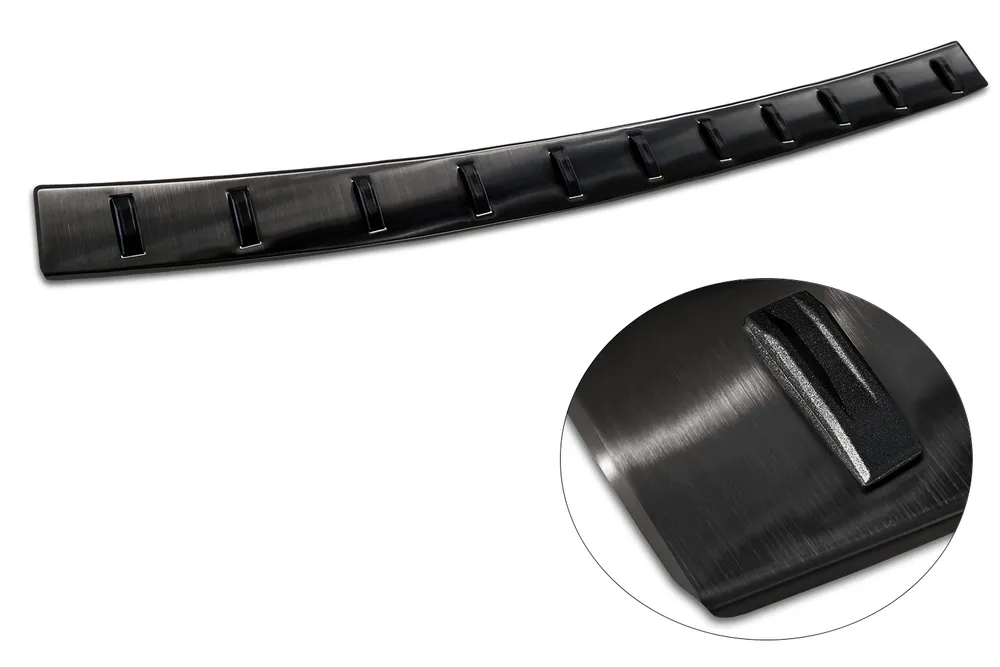 Rear bumper protector VOLKSWAGEN CADDY V (SB) 2020-> / VOLKSWAGEN CADDY CARGO V (SB ) furgon 2020-> (black) AVISA 2/54023