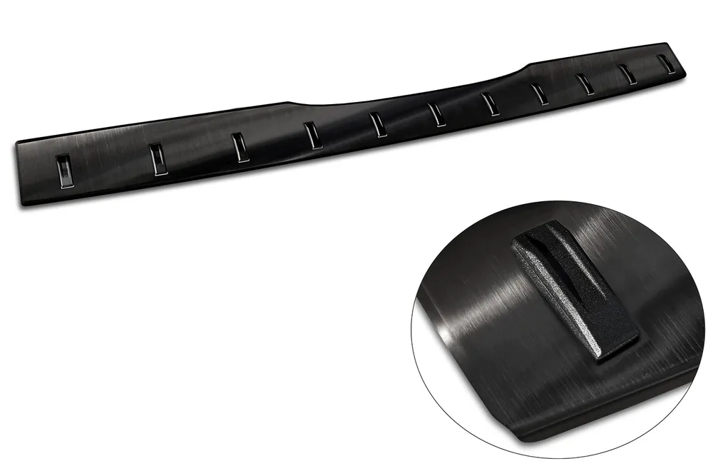 Rear bumper protector MERCEDES V Class W447 / VITO III / Marco Polo 2014-2019, FL2019->2024, FL 2024-> (fit only to the version with trunk opening upwards) (black) AVISA 2/54028