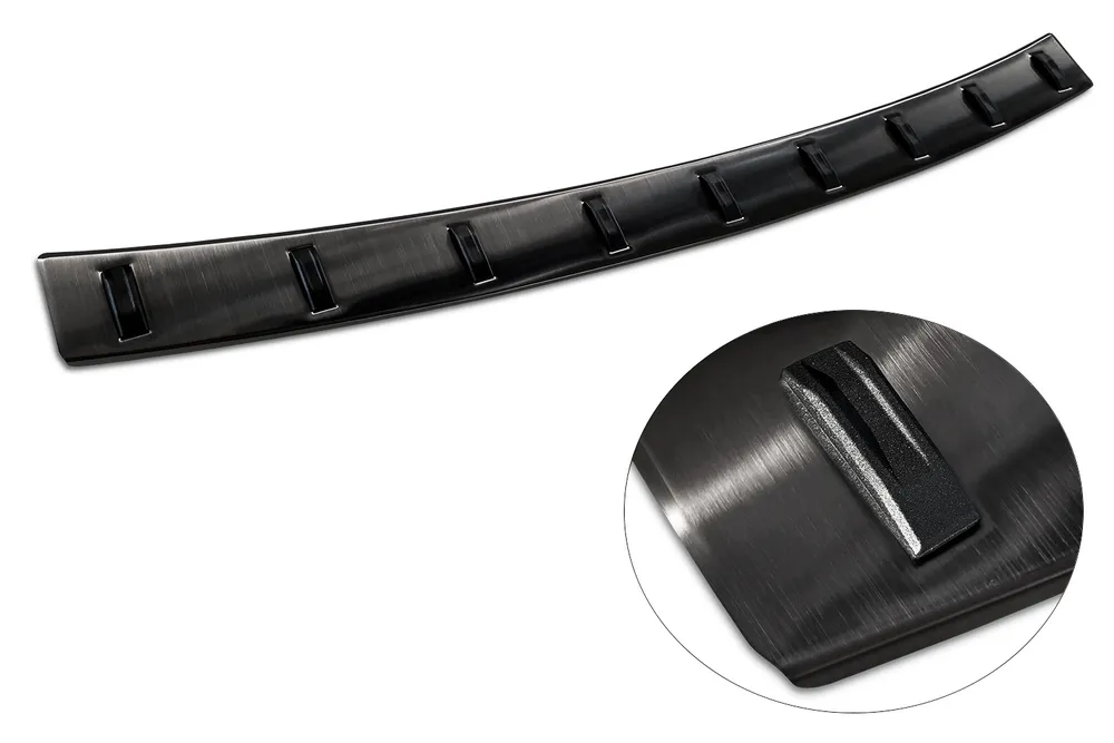 Rear bumper protector VOLKSWAGEN CADDY 2003-2015, FL2015-2020 / VOLKSWAGEN CADDY MAXI 2003-2015, FL02.2015-> 2020 (black) AVISA 2/54042