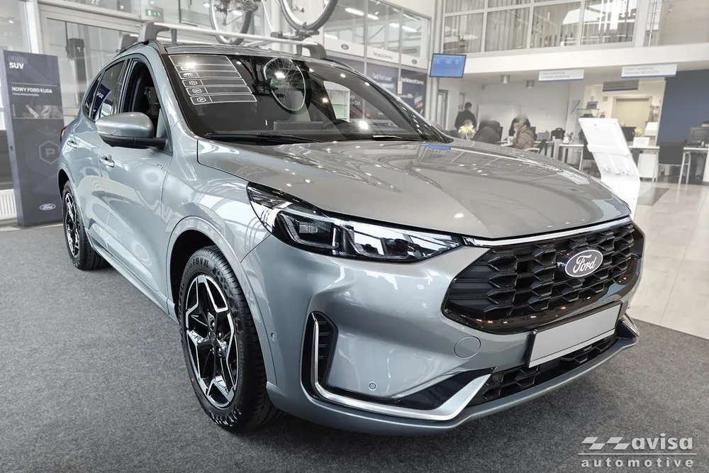 Rear bumper protector FORD KUGA III ST-Line / Hybrid / Vignale 2019-2024, FL 2024-> (black) AVISA 2/54056