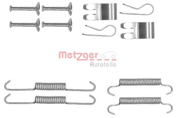 Komplet dodatne opreme, čeljusti parkirne zavore METZGER 105-0013