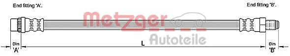 Brake Hose METZGER 4110261