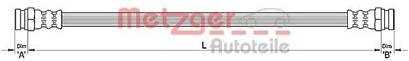 Brake Hose METZGER 4110485