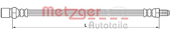 Brake Hose METZGER 4110641