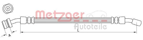 Brake Hose METZGER 4111029