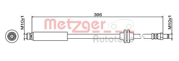 Brake Hose METZGER 4111470