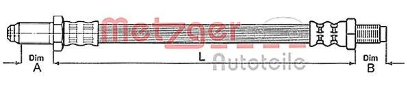 Clutch Hose METZGER 4112219