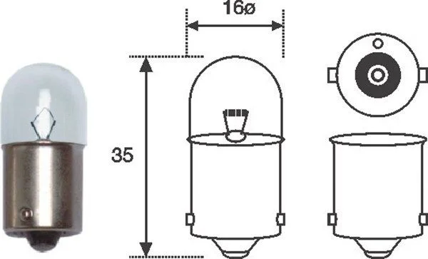 Bulb, tail light MAGNETI MARELLI 004008100000
