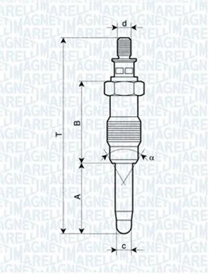 Glow Plug MAGNETI MARELLI 062587001304