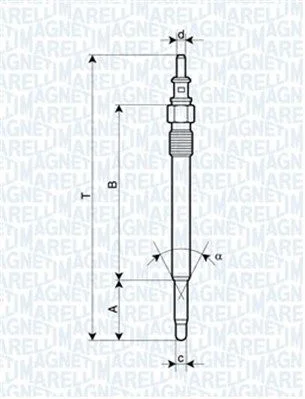 Glow Plug MAGNETI MARELLI 062900012304