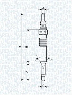 Glow Plug MAGNETI MARELLI 062900071304