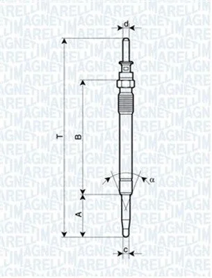 Glow Plug MAGNETI MARELLI 062900078304