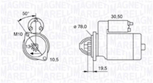 Starter MAGNETI MARELLI 063721158010