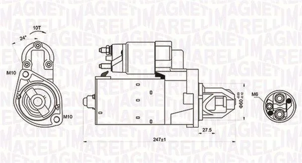 Starter MAGNETI MARELLI 063721249010