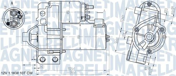 Starter MAGNETI MARELLI 063721290010