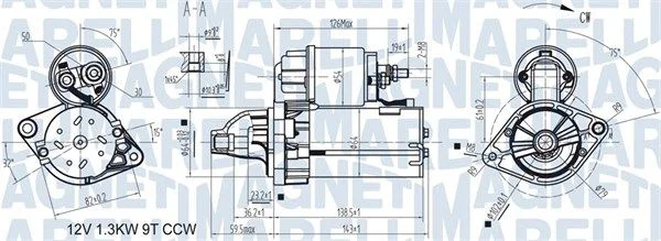 Starter MAGNETI MARELLI 063721346010
