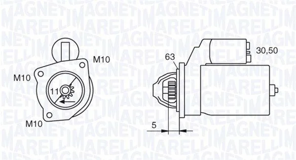 Starter MAGNETI MARELLI 063721377010