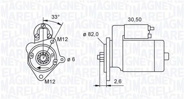 Starter MAGNETI MARELLI 063721392010