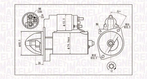 Starter MAGNETI MARELLI 063721410010